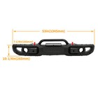 Front Bumper For Jeep Wrangler Jk Rubicon 07-18 10th Anniversary Style W  Hole