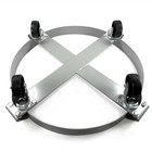 Drum Dolly 1000 Pound Capacity 30 Gallon Heavy Duty Steel Frame Non Tipping