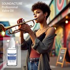 Soundacture 1 Oz Brass Valve Oil For Trumpet  Trombone  Tuba  1 Ounce  Blue