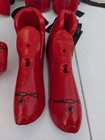 Macho Martial Arts Sparring Gear W  Head Gear  Gloves   Foot Gear And Shin Gear