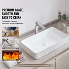 Uimoso Ceramic Vessel Sink 24 x13 8  Bathroom Vanity Bowl Countertop Rectangular