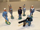 Lot Of 6 Vintage Barclay Manoil 1930s Lead Metal Toy Soldiers Wwi wwii