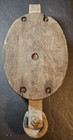 Large Vintage 16  Schooner s Block Pulley Wood Galvanized Steel Sailing   