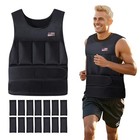 Adjustable Weighted Vest For Men Women 2-30 Lbs Adjustable 2-20 Lbs Black