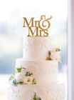 Mr And Mrs Sign  Bride And Groom Cake Topper Gold  Wedding Decorations  Usa