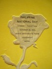 1974 Philippines National Day October 22  Felt Invitation Expo 1974 -e9e-14