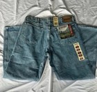 Wrangler Rugged Wear Relaxed Fit Men   s Blue Light Wash Straight Jeans 36x30