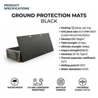 12pack Ground Protection Mats 41 x86  Hdpe Anti Slip Diamond Tread Equipment Mat