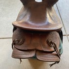 Vintage Newton Bros  Utah Leather Western Riding Saddle Antique