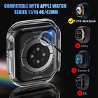 For Apple Watch Series 11 10 42 46mm Bumper Case Tempered Glass Screen Protector