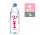 Evian Natural Spring Water  1 L 33 8 Fl Oz  pack Of 6   Water
