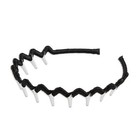 Scunci No-slip Grip Covered Headband  Black clear  1-count