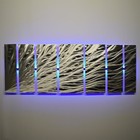 Color Changing Led Modern Abstract Metal Wall Art Sculpture Painting Decor Rgb
