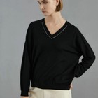 Women Autumn winter V-neck Loose Long-sleeved Sweater For Brunello Cucinelli