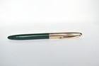 Vintage Sheaffer Crest Deluxe Green Fountain Pen 14k Nib