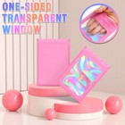 100 Holographic Mylar Foil Bags Smell Proof Resealable Zip Seal Pouches Gradient