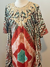 Womans Long Maxi Caftan Kaftan Mumu Dress Embroidery At Neckline Marvelous Color