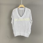 Brune Cucin-bc V-neck Sequined Linen Short-sleeved Knitted Top