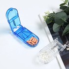 Pill Cutter Box And Splitter Stainless Steel Blade Dispenser Cuts Pills Tablets