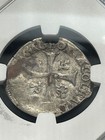 Papal States  France Pope Gregory Xiii  1572-1585  Billon Douzain  Ngc Vg Detail