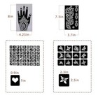 Koogel Henna Tattoo Stencil Kit     18 Sheets  97pcs Mehndi Body Art Set