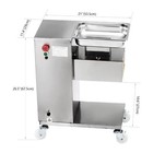 Meat Cutter Slicer Commercial Stainless Steel Qe 500kg Meat Cutting Machine New