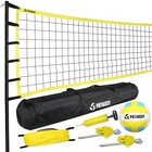 Professional Volleyball Net Set For Outdoor Beach Adjustable Height Poles  Bag