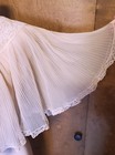 Vintage Petalena  Made In England Sheer Lace Chiffon Bed Jacket robe shawl