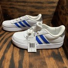 Adidas    breaknet 2 0    Kid   s   Youth 4 Lifestyle Court Lace Shoes  blue white 