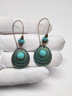 Vintage Boho Style Dangle Drop Earrings With Turquoise For Women Fashion Jewelry