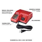 Genuine Milwaukee 48-59-1812 M12 M18 18v 12v Dual Voltage Battery Charger
