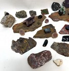 Mixed Lapidary Rock Mineral Lot Jasper Agate Petrified Wood Slabs Rough Specimen