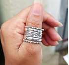 Silver Stacking Rings  925 Sterling Silver Ring  Set Of 8 Rings Silver All Size