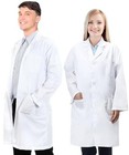Lab Coat For Men Women white Doctor Costume Science Medical Coat