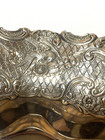 Antique Vintage Dutch Style Silver Plate Bowl With People And Birds Hallmarks