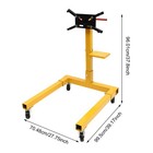 Rotating Engine Stand 360 Degree Head And Tray 1250 Lbs Capacity Yellow
