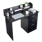 Computer Desk Laptop Table Wood Home Office Writing Table Workstation 3 Drawers