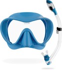 Freediving Snorkeling Kit - Dry Snorkel   Mask Set For Scuba Diving - Italy Desi