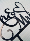 Mr And Mrs Cake Topper  Bride And Groom Sign Wedding engagement Cake Toppers Dec