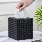Black Tissue Box Cover Square Tissue Box Holder Modern Home Bathroom Decor