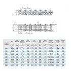 Jeremywell  35h Heavy Duty Roller Chain 10 Feet   2 Master Links