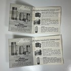 2 Vintage Aladdin Lunch Box Thermos Original Paperwork Instructions   Guarantee