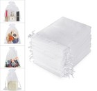 100pcs Drawstring Organza Bags Jewelry Pouches Wedding Party Favor Gift Bags Usa