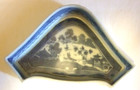 Chinese Export Canton Dish Odd Shape Estate Heirloom