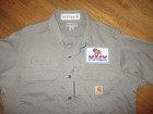 Mack Truck Carhartt Work Shirt Trucker Driver Garage Mechanic Patch Medium