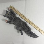 Vintage 14  Ceramic Incense Burner Black Cat Tray Wall Hanger Halloween Display