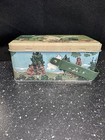 Girl Scouts Handled   Hinged Cookie Tin 2017 Ashdon Farms 1920 s Vintage Design