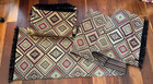 Vtg  Woven  Southwest Style 8 Place Mats   Table Runner 30  Years Old