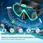 Snorkeling Gear For Adults  4 In 1 Travel Size Mask Fins Snorkel Set With Pan   