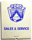 Mac Leod Motor Chicago Ford 11s Feature Matchbook Unused 59 Ford Galaxy 3x4   